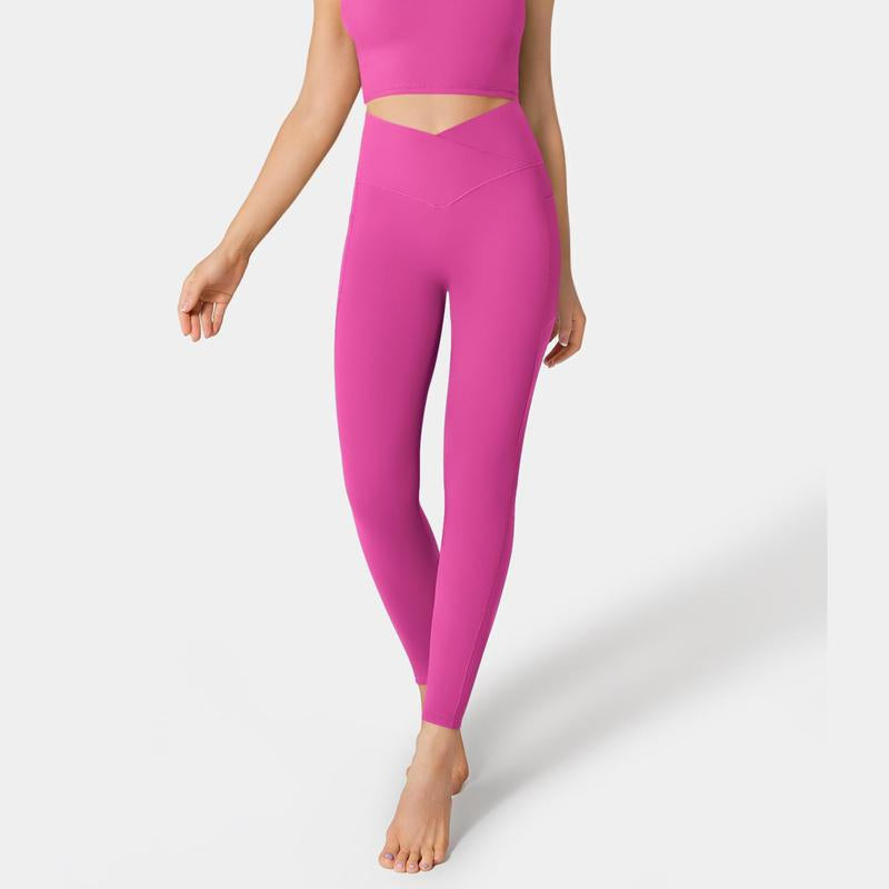 Halara Softlyzero™ Crossover Pocket Plain Leggings-Upf50+