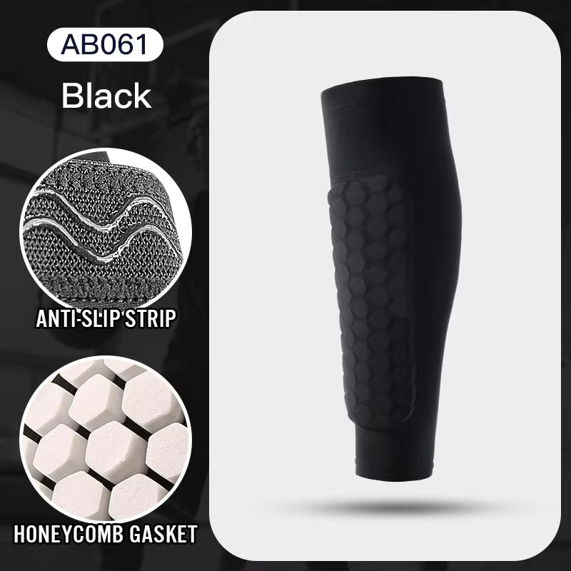 1Pcs Football Shin Guard Socks Sleeves with Foam,Calf Compression Sleeve Honeycomb Pads,Sports Legging & Soccer Equipment