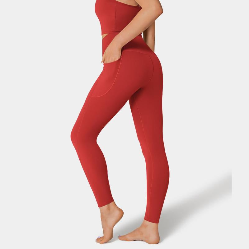 Halara Softlyzero™ Crossover Pocket Plain Leggings-Upf50+