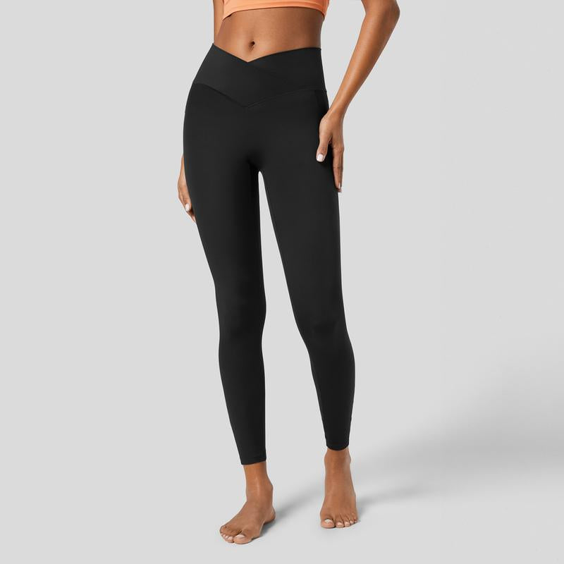 Halara Softlyzero™ Crossover Pocket Plain Leggings-Upf50+