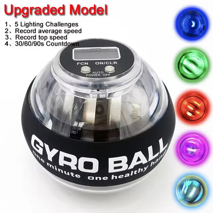 Self-Starting Wrist Gyro Ball Power Trainer Ball Wrist Strengthening Device Forearm Exerciser Strengthen Arms Fingers Muscles