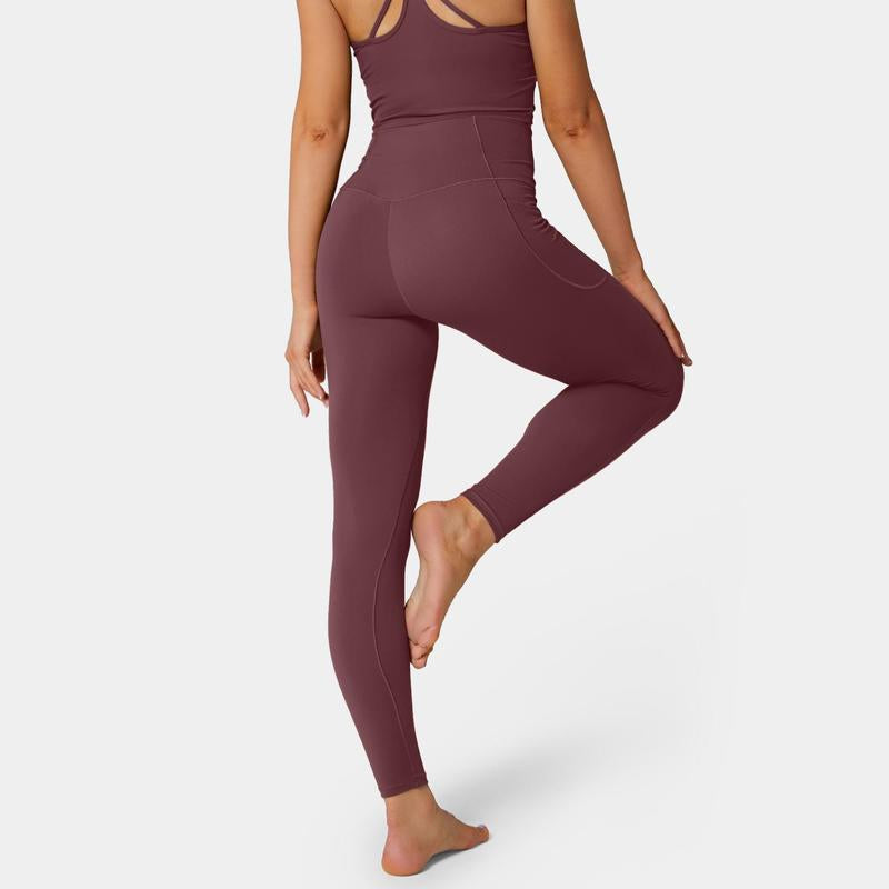 Halara Softlyzero™ Crossover Pocket Plain Leggings-Upf50+