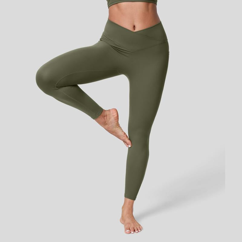 Halara Softlyzero™ Crossover Pocket Plain Leggings-Upf50+